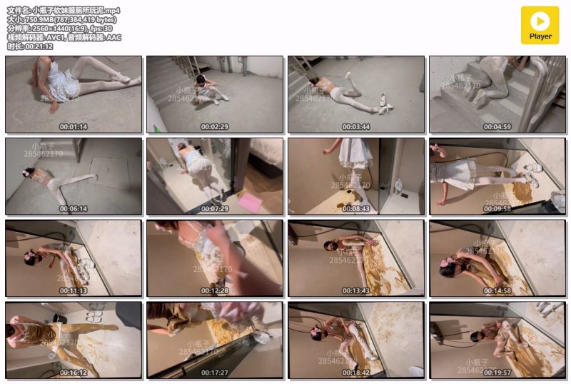 小瓶子软妹服厕所玩泥-Messy艺术社